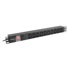 Extension cord - Lanberg 1U 10A 7X IEC C13 2M
