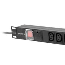 Extension cord - Lanberg 1U 10A 7X IEC C13 2M