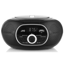 Portable CD Player - JVC RD-E221B Boombox Cassette Black
