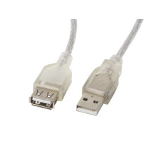 USB Kabelis - Lanberg 1,8 m USB 2.0 Permatomas USB Kabelis - Lanberg 1,8 m USB 2.0 Permatomas