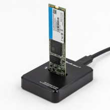 SSD Enclosure - Qoltec 50313 M.2 USB Type-C Black SSD Enclosure - Qoltec 50313 M.2 USB Type-C Black