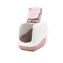 Cat Litter Box - SAVIC Nestor Closed 56x39x38.5 cm 1 kg White / Pink