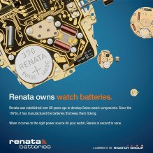 Battery - Renata 397 (SR726SW) 1.55V Silver Oxide 10 pcs. Battery - Renata 397 (SR726SW) 1.55V Silver Oxide 10 pcs.