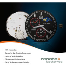 Battery - Renata 397 (SR726SW) 1.55V Silver Oxide 10 pcs. Battery - Renata 397 (SR726SW) 1.55V Silver Oxide 10 pcs.