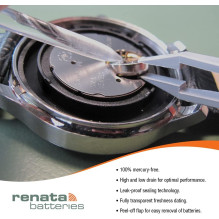 Battery - Renata 397 (SR726SW) 1.55V Silver Oxide 10 pcs. Battery - Renata 397 (SR726SW) 1.55V Silver Oxide 10 pcs.