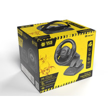 Gaming Steering Wheel - Tracer Rayder 4 In 1, Black Gaming Steering Wheel - Tracer Rayder 4 In 1, Black