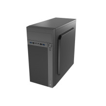 Kompiuterio Korpusas - NATEC HELIX MICRO TOWER, Micro ATX, 5x 2.5" Skylės, 2x USB 3.0, Juodas