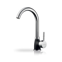 Kitchen Faucet - Pyramis Bello Duo, Granite, Silver/Black Dotted