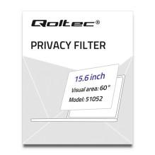 Privacy filter - Qoltec 51052 15.6' 16:9 Privacy filter - Qoltec 51052 15.6' 16:9