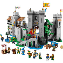 Konstruktorius - LEGO Set - ICONS 10305 Liūto Riterių Pilis 4514 dalių 22 mini figūrėlės 440 mm x 380 mm x 330 mm