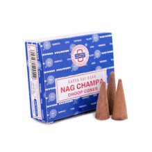 Scented Incense Cones - Nagchampa 12 Cones with Burner Holder