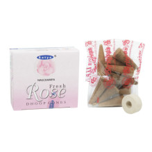 Scented Incense Stick - Satya Fresh Rose 12 Sticks with Holder Scented Incense Stick - Satya Fresh Rose 12 Sticks with Holder