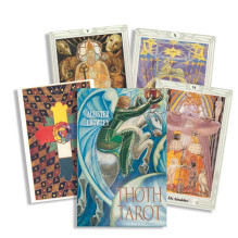 Tarot Card Set - Aleister Crowley Thoth 78 Cards 7.3 x 11.3 cm Made in Belgium