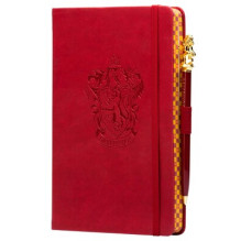 Notebook - Harry Potter Gryffindor Classic Vegan Leather 184 Lined Pages with Pen Notebook - Harry Potter Gryffindor Classic Vegan Leather 184 Lined Pages with Pen