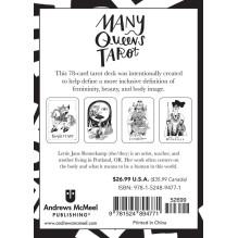 Tarot Card Set - Many Queens Tarot 78 Cards Illustrated Guide 14x10.2x4 cm