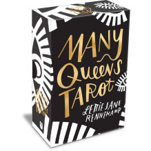 Tarot Card Set - Many Queens Tarot 78 Cards Illustrated Guide 14x10.2x4 cm