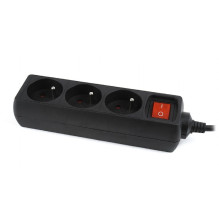 Ilgiklis - Gembird EG-PSU3F, Juodas Ilgiklis - Gembird EG-PSU3F, Juodas