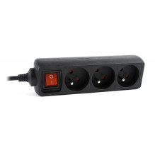 Extension Cable - Gembird EG-PSU3F, Black Extension Cable - Gembird EG-PSU3F, Black