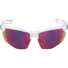 Sports Glasses - ALPINA NYLOS HR Cycling Glasses with Mirrored Lenses Cat.3 White-Purple
