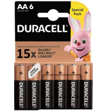 Battery - Duracell Basic MN1500 AA 1.5V Alkaline 6 Pack