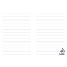 Notebook - Harry Potter Deathly Hallows Embroidered Notebook 192 Pages 15x21.5 cm Notebook - Harry Potter Deathly Hallows Embroidered Notebook 192 Pages 15x21.5 cm