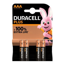 Battery - Duracell AAA Plus Alkaline 1.5V 4 pcs. Battery - Duracell AAA Plus Alkaline 1.5V 4 pcs.