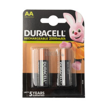 Battery - Duracell AA Rechargeable 2500mAh 2 Pack Battery - Duracell AA Rechargeable 2500mAh 2 Pack
