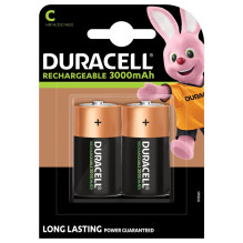 Battery - Duracell C 3000mAh Rechargeable 2 Pack Battery - Duracell C 3000mAh Rechargeable 2 Pack