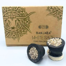 Ritual Set - Banjara White Sage Resin Baskets 6 pcs 3 cm Ritual Set - Banjara White Sage Resin Baskets 6 pcs 3 cm
