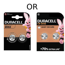 Baterija - Duracell CR2032 3V Ličio Baterijų 2-Pakelis