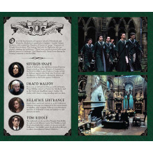 Nešiojamas Užrašų Knygelė - Harry Potter Slytherin Kietu Viršeliu 192 Puslapiai su Žymekliu ir Kišene