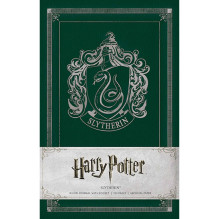 Portable Notebook - Harry Potter Slytherin Hardcover 192 Pages with Marker and Pocket