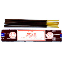 Incense Sticks - Satya Incense Opium 15 Sticks 20 cm Burning Time 30 Minutes Incense Sticks - Satya Incense Opium 15 Sticks 20 cm Burning Time 30 Minutes