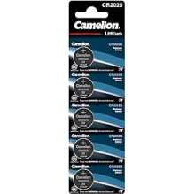 Battery - Camelion CR2025 3V Lithium Coin Cell 20mm x 20mm 5pcs
