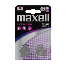 Baterija - MAXELL CR2016 Ličio 3V 90mAh 2 vnt.