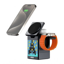 Charging Station - Newell induOne MagPlay MagSafe Charger with Speaker and Display Charging Station - Newell induOne MagPlay MagSafe Charger with Speaker and Display