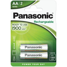 Battery - Panasonic AA 1900mAh Rechargeable 1.2V 2 Pack.