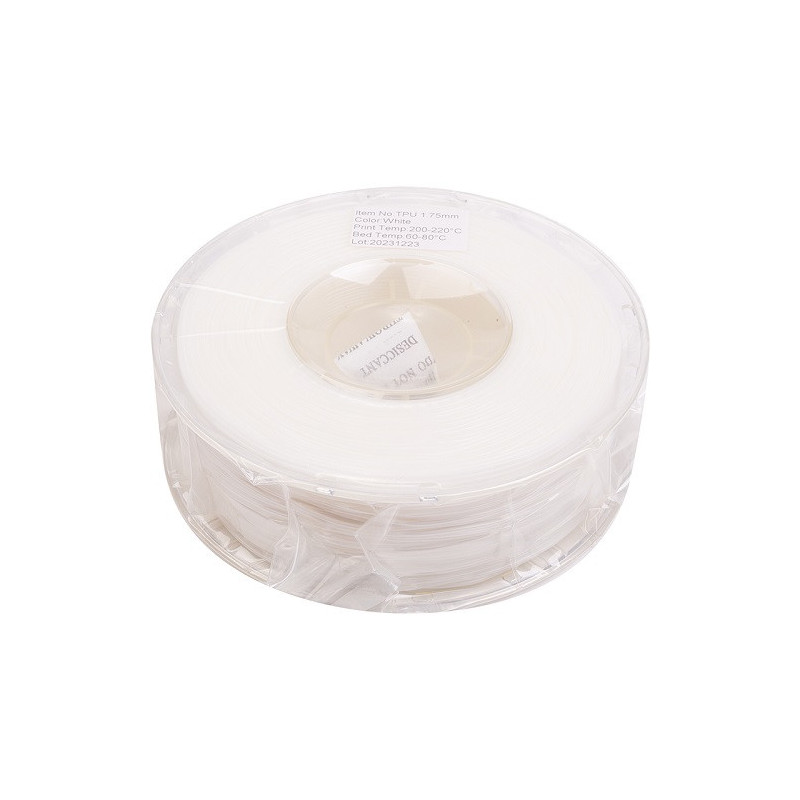 3D Printing Filament - TPU 1.75mm 1kg White