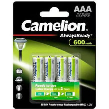 Akumuliatorius - Camelion AlwaysReady R03 AAA 800mAh 1.2V Įkraunamas 4-vnt.
