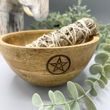 Ritual Bowl - Ancient Wisdom Pentagram 14x7 cm
