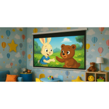 Projektoriaus Ekranas - Camrock Matte W 80" 16:9 Rankinis Nuleidžiamas 160° Žiūrėjimo Kampas