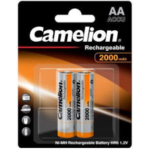 Battery - Camelion HR6 AA 2000mAh 1.2V Rechargeable Batteries 2 pcs