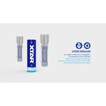 Battery - Xtar 14500 800mAh 3.7V Rechargeable Lithium Ion Battery - Xtar 14500 800mAh 3.7V Rechargeable Lithium Ion