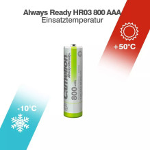 Battery - Camelion AlwaysReady AAA 800mAh 1.2V Rechargeable 4 pcs.