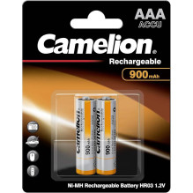 Battery - Camelion HR03 AAA 900mAh 1.2V Rechargeable Batteries 2 pcs. Battery - Camelion HR03 AAA 900mAh 1.2V Rechargeable Batteries 2 pcs.