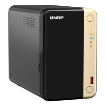 Tinklo Saugojimo Įrenginys - QNAP TS-264 Intel Celeron N5095 8GB NAS, Juodas, Auksinis