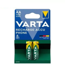 Baterija - VARTA Telefonui AA 1600mAh 1.2V NiMH Įkraunamos 2 vnt. Baterija - VARTA Telefonui AA 1600mAh 1.2V NiMH Įkraunamos 2 vnt.