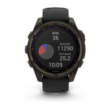 Išmanusis Laikrodis - Garmin Fenix 8 1.3" Jutiklinis Ekranas GPS 260x260 Titano, Juoda