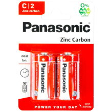 Baterija - Panasonic C Cinko Anglies 1.5V 47g 2-vnt.