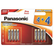 Battery - Panasonic LR03 AAA Pro Power 1.5V Alkaline Batteries 8 pcs. Battery - Panasonic LR03 AAA Pro Power 1.5V Alkaline Batteries 8 pcs.